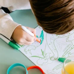 Les Biscottes Set Silicone à Colorier Dino - Super Petit Online