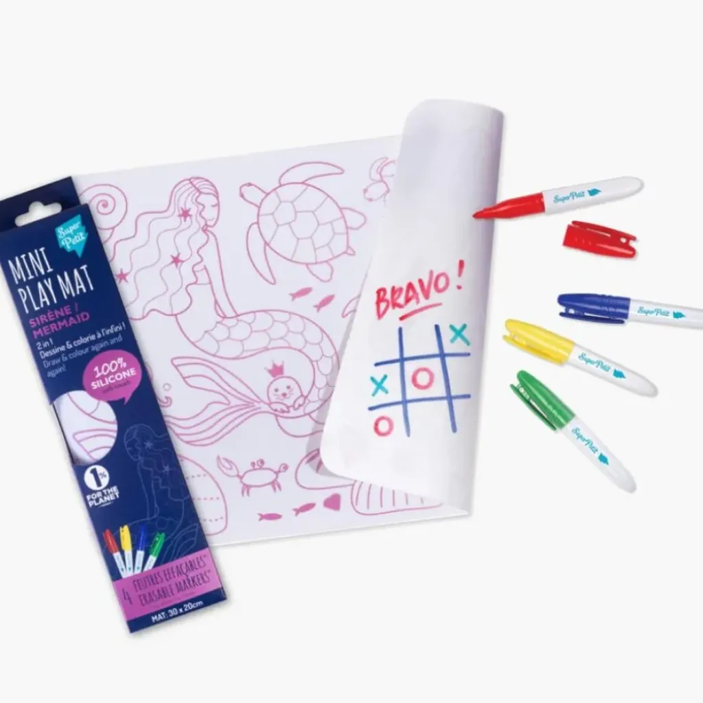 Les Biscottes Set Silicone à Colorier Sirène - Super Petit Best