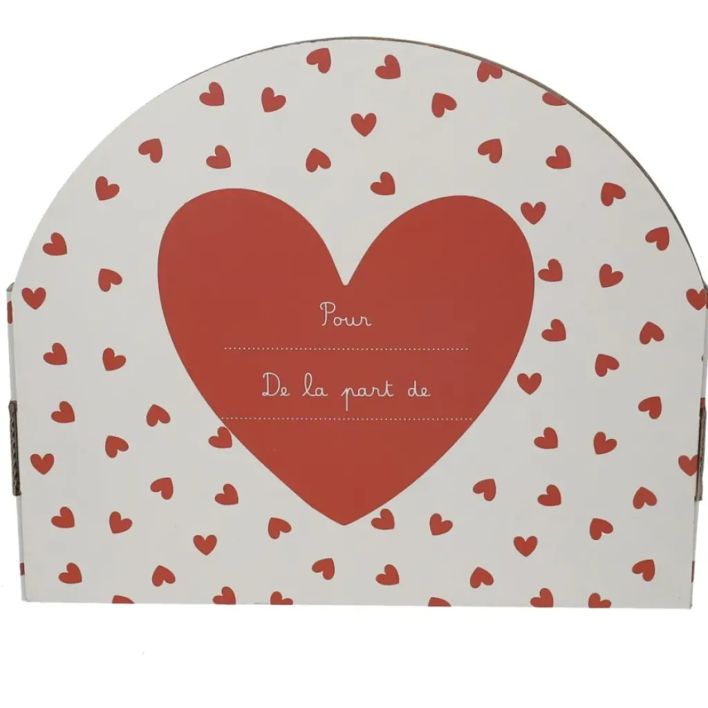 Petit Toi Set Vaisselle Cœurs Rouges - New