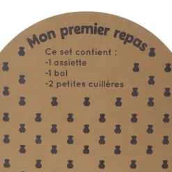 Petit Toi Set Vaisselle Silicone Kaki - Online