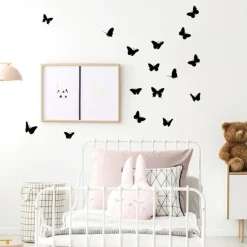 Pöm le Bonhomme Stickers Muraux Papillons noir Sale