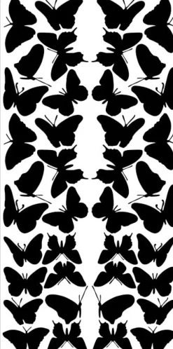 Pöm le Bonhomme Stickers Muraux Papillons noir Sale