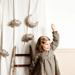 Luciole et Petit Pois Suspension Murale Lune - Hot