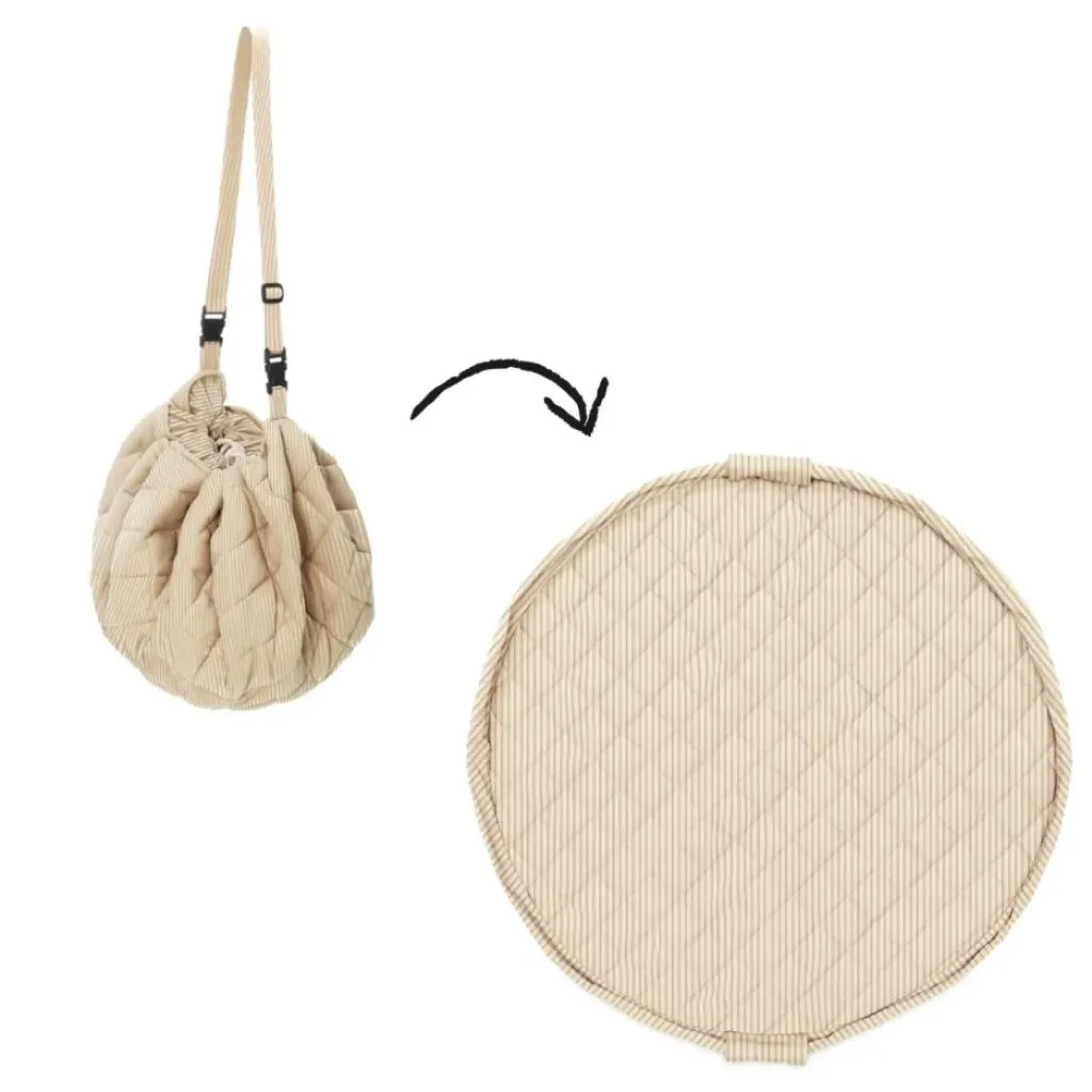 Play and Go Tapis d'Éveil et Sac à Langer Stripes Brown - New