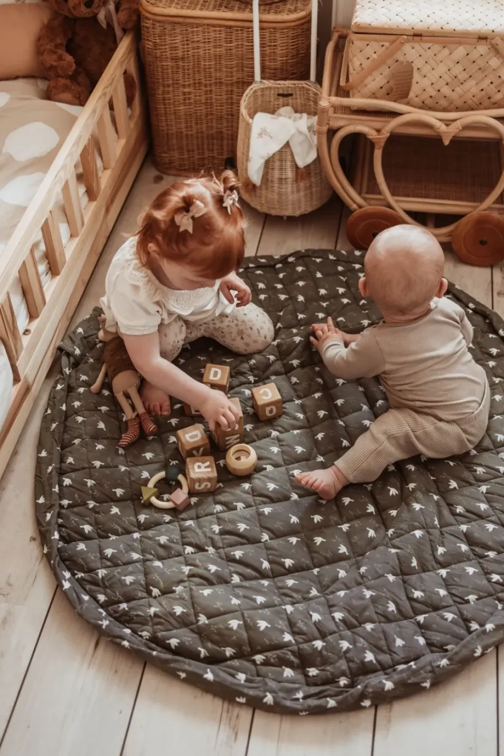 Play and Go Tapis d'Éveil et Sac à Langer Birds - Fashion