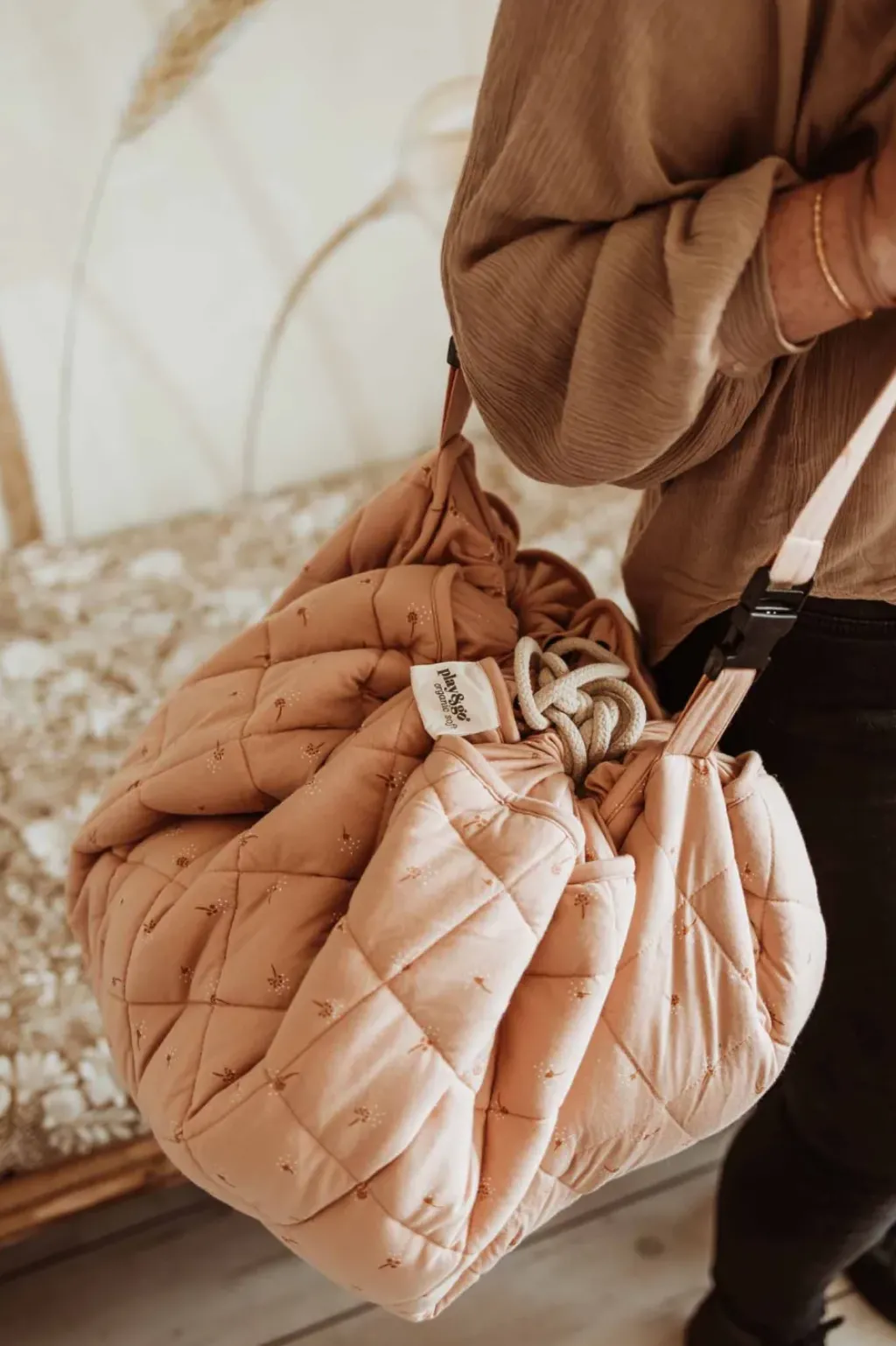 Play and Go Tapis Eveil et Sac à Langer Soft Fleurs - New