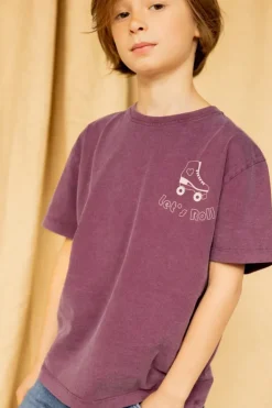 Apaches Collections Tee-Shirt Bandhani Roll Aubergine - Best