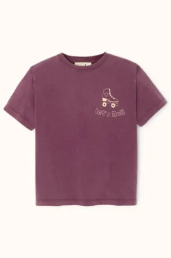 Apaches Collections Tee-Shirt Bandhani Roll Aubergine - Best