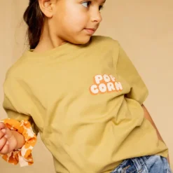 Apaches Collections Tee-Shirt Karu Pop Corn Placé Olive - Sale