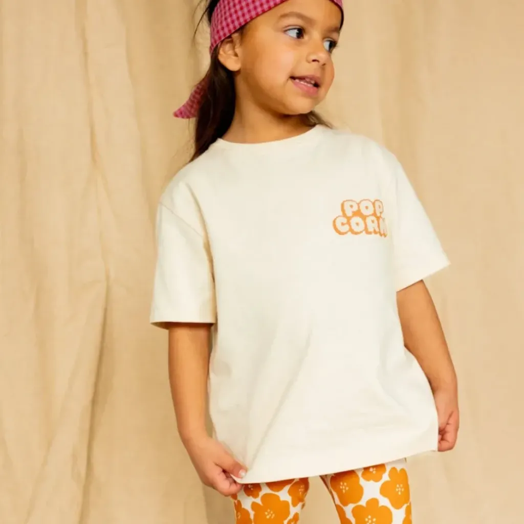 Apaches Collections Tee-Shirt Karu Pop Corn Placé Macadamia - Best