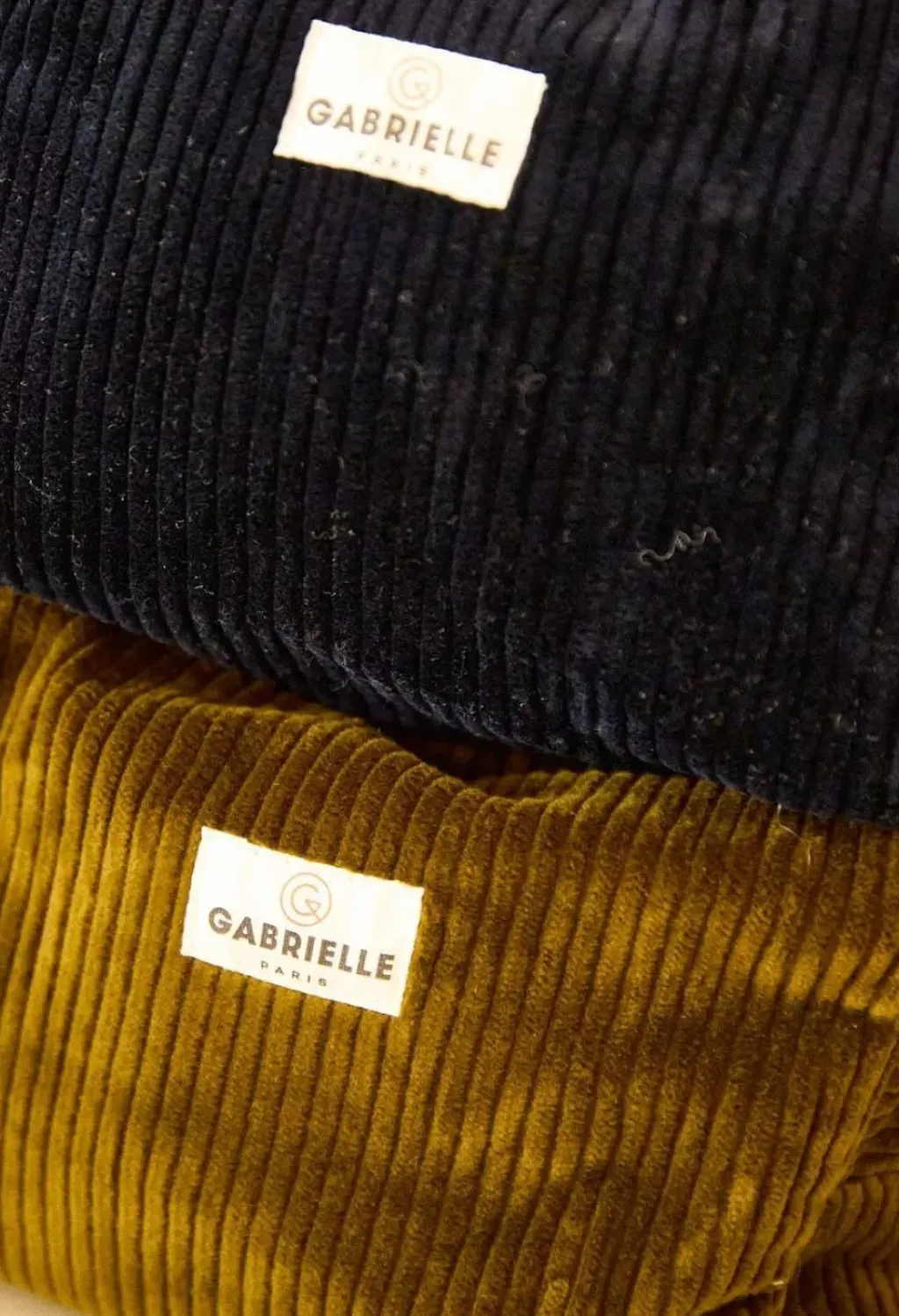 Gabrielle Paris Trousse de Toilette en Velours Bleu Marine - Outlet