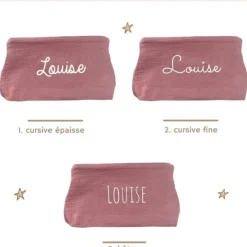 Oh la la Paris Trousse de Toilette Personnalisable Vieux Rose - Clearance