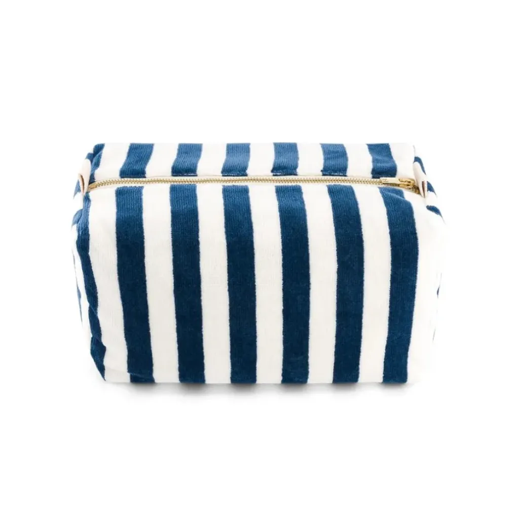 Rose In April Trousse de Toilette Rayures Bleu Midnight - Discount