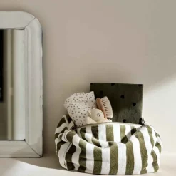 Rose In April Trousse de Toilette Vic Rayures Kaki - Sale