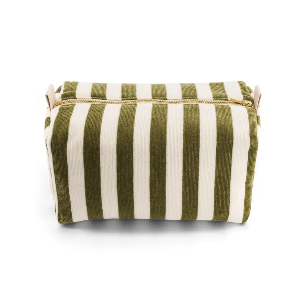 Rose In April Trousse de Toilette Vic Rayures Kaki - Sale