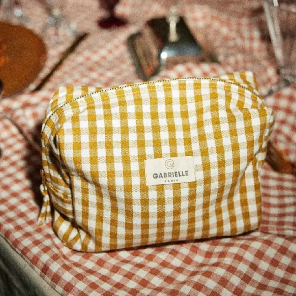 Gabrielle Paris Trousse de Toilette Vichy Curry - Outlet