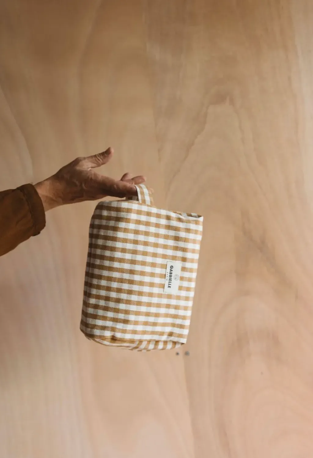 Gabrielle Paris Trousse de Toilette Vichy Camel - Fashion