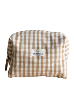 Gabrielle Paris Trousse de Toilette Vichy Camel - Fashion