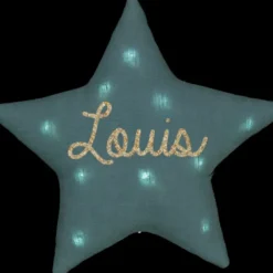 Oh la la Paris Veilleuse Etoile Musicale Lin Bleu Canard - Fashion