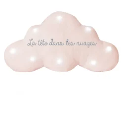 Oh la la Paris Veilleuse nuage musicale paillettes rose Outlet