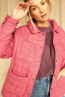 Apaches Collections Veste Kamal Khadi Fuchsia - Online